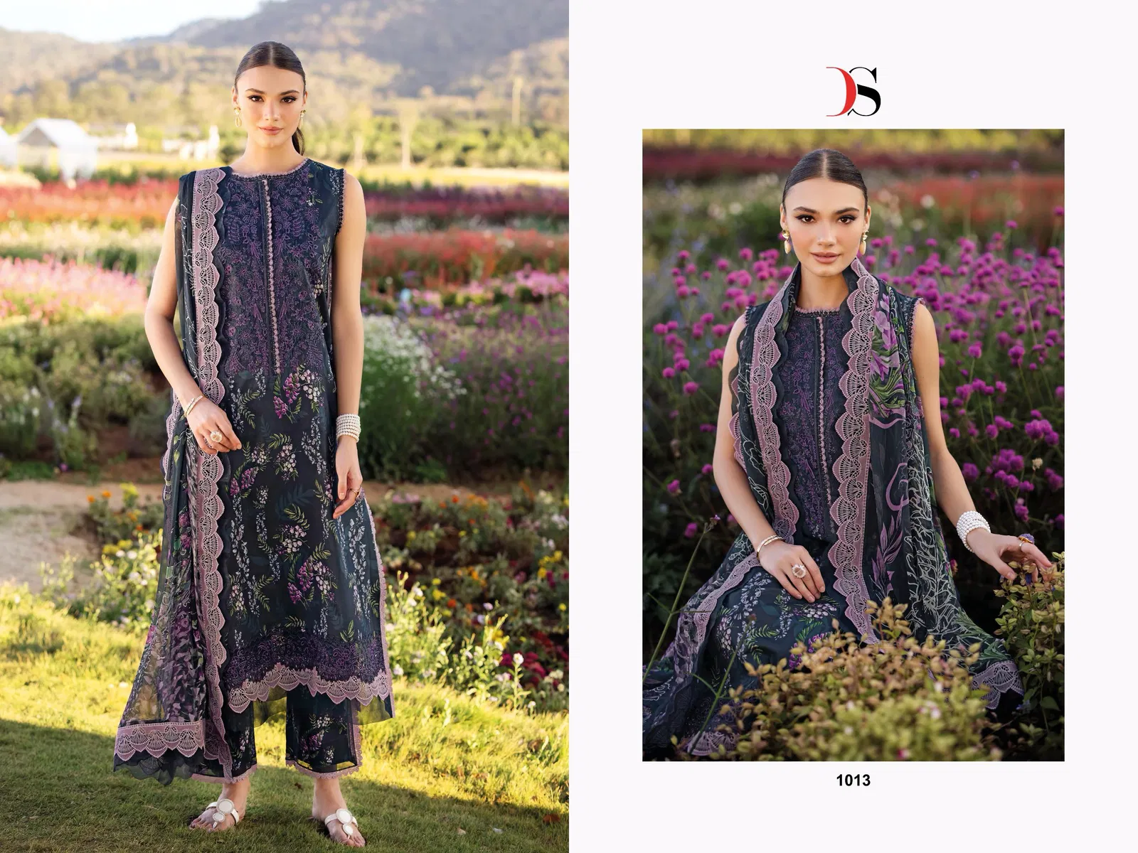 Deepsy Jade Flora 25 Vol 2 Cotton Dupatta Pakistani Suit Surat Wholesale Market